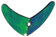 Mack's Lure 1.5" Smile Blades Bulk Pack Of 10 - Motor Oil Mirror