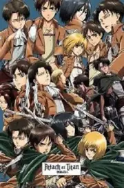 FUNIMATION ANIME ATTACK ON TITAN COLLAGE POSTER 22X34 FREE SHIPPING