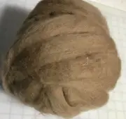 Latte Brown - Finest Romney & Merino Wool Roving (.5 Oz)