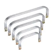Metal Purse Frame 5Pcs, 5 Size Rectangle Lock Frame Kiss Lock Clasp Bag Frame