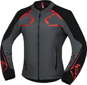 IXS Moto Dynamic, textile jacket waterproof , color: Grey/Black/Red , size: 3XL