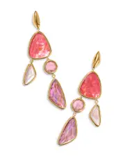 Kendra Scott Margot Pink Mix Statement Earrings, 3.4L