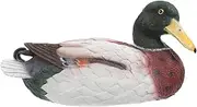GALPADA Realistic Floating Duck Statue Resin Garden Decor for and Water Features for Outdoor Decoration for Enhancing Garden Aesthetics and Adding Whimsical Touch