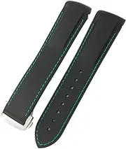 [BKUANE] Rubber Silicone Watchband For Omega Seamaster GMT Diver 300 Speedmaster Hamilton 19mm 20mm 21mm 22mm Watch Strap
