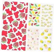 KONTONTY 5 Sheets Glass Mug Transfer Stickers Rub Transfer Decals for DIY Crafts Easy Application Cup Wraps for Glass and Mugs Delicate Patterns for Drinkware