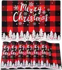 Christmas Placemats Set of 6, Non-Slip Place Mats for Dining Table, Merry Christ