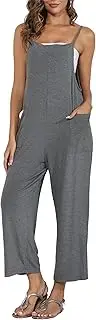 [BUENOS NINOS] Black jumpsuit for Women Overalls Women Casual Long Bib Pants Rompers with Pockets