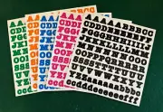 5 Creative Memories Retired ABC/123 BOLD 1" Alphabet Stickers 5 Colors ~ NEW