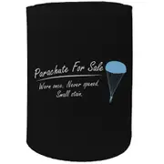 Alcohol Stubby Holder - Parachute For Sale - Funny Novelty Birthday Gift Joke Beer Can Bottle