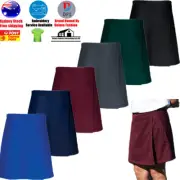 GIRLS SCHOOL SPORT UNIFORM SKORT ZIPPED RIGHT SIDE POCKET AND NAME TAG LABEL