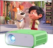 Wielio Full HD 1080P Projector with 4K Support, Bluetooth and WiFi, 18000 Lumen HD Display, Support 30-200 Inch Projection Size, Compatible with iOS/Android/Laptop/Xbox (Green)