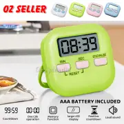 Magnetic Kitchen Timer Digital Alarm Count Down Cook Sport Clock Stick Large