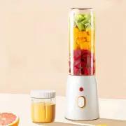 Electric Juicer Cup with 2 Cups Portable Juicer Mixer 10 Blade Usb Charge Fresh Fruit Juice Personal Blender Smoothie Fo