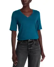 Majestic Filatures Relaxed V Neck Tee