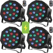 U`King Rechargeable Par Lights Wireless 18 RGB Stage Lighting Battery Powered...