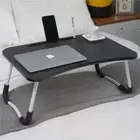 Foldable Laptop Table Stand for Bed [Portable] - Black