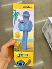 Stitch Bluetooth LED Karaoke Microphone & Wireless Speaker USB Charging Blue