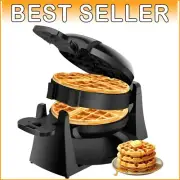 1400W High Power Waffle Maker with Cool Touch Handles - Modern Kitchen Essential