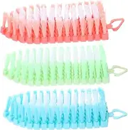 IWOWHERO 3pcs Long Handled Nail Brushes for Cleaning Dust Brush Manicure Nail Portable Matte Set