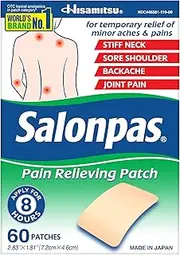 [Salonpas] Pain Relieving Patches, 60 Count