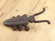 Cast Iron Bug Beetle Figural Boot Jack Tool Shoe Horn Bootjack Farm Mud Room