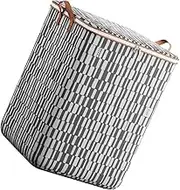 NOLITOY Zipper Bedding Storage Bag Capacity Organizer for Clothes Blankets and Comforters Dust Pouch for Closet and Home Use Grey Striped Design