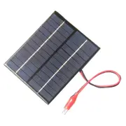 12V 2W Solar Panel DIY Solar Cell Module Battery for Car Outdoor Camp X6C8