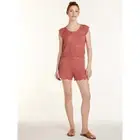 No Boundaries Crochet Top Juniors’ Size L Mauve --Y1--