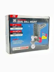 TowSmart 14,000 lbs. 5-1/2 Drop/Rise Adjustable Trailer Hitch Dual Ball Mount