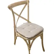 Anypillow White Memory Foam Chair Cushion with Straps