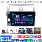 10.1" CARPLAY ANDROID 14 FOR TOYOTA LAND CRUISER PRADO 150 2014-17 HEAD UNIT GPS (for: Toyota)