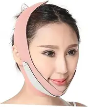 Baluue V Face Mask Skincare Airflow Jaw Strap Collagen Face Mask for Thin Face Strap Face-lifting Artifact Pink