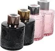 MUELODSIC 4Pcs Diffuser Bottles Refillable Desktop Incense Containers for Home Decor Elegant Fragrance Ornament Lightweight present for Friends and Family