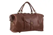 Pierre Cardin Men's Leather Business Overnight Bag Luggage Duffle Weekend Travel