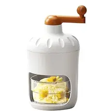 [Generic] Snow Cone Machine Shaved Ice,Manual Ice Maker Crusher Shaver Snow Cone Machine - Stainless Steels Hand Crank Slushies Shaving Snowcone Maker for Parties, Events, Snack Bar