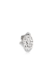Maria Tash Marquise Diamond Threaded Stud Earring