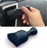 Smeyta Car Interior Detailing Brush 1PC,Car Brushes for Detailing Interior,Soft Car Detailing Brush,Soft Bristles Detailing Brush Dusting Tool for Car/Dashboard(Black)