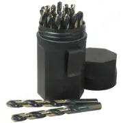 Norseman 29PC Drill Bit Set 3 Flats On Shank 135° Split Point 1/16" - 1/2" 64ths