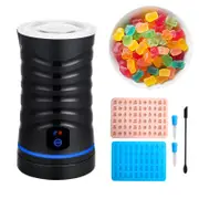 DIY Gummy Candy Maker Machine - Create Infused Gummy Bears with Ease - Includes Bear and Fruit Molds, Droppers, Mixing Stick - 5-Year Warranty