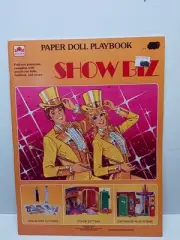 VINTAGE SHOW BIZ PAPER DOLL PLAYBOOK 1983 WHITMAN Unused NEW Rare