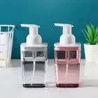 Pink/Gray Foam Pump Bottle Plastic Soap Dispenser Refillable Bottle Shower Gel