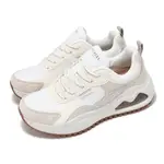 SKECHERS 休閒鞋 UNO PEAKS 透氣 緩衝 氣墊 厚底 女 米白 177546WHT