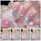Manicure Ornaments Christmas Snowflake Nail Decals Lady