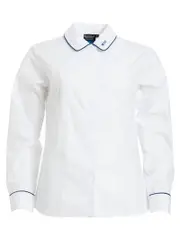 Snr LS White Peter Pan Blouse