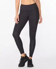 Force Mid-Rise Compression Tights, 2XU, L, Black/Nero, Female