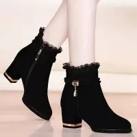 在飛比找蝦皮購物優惠-Velvet Keep Warm Ankle Boot Su