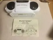 SunTone AM/FM Radio Vintage With Built In Twin Speakers—Tested/Works!