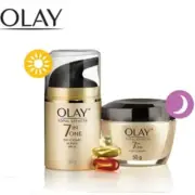 2 Pcs Olay Total Effects 7in1 Day Cream SPF 15 (50g) + Night Cream 50g Wrinkles