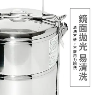 【生活King】斑馬304不鏽鋼三層飯盒/便當盒(14CM)