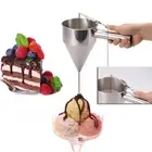 Sleek and Functional Stainless Steel Pancake Mixing and Dispensing Tool
